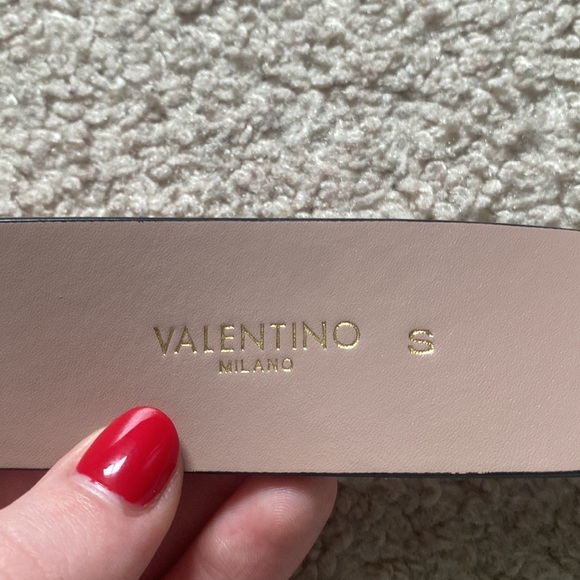 New Valentino Dusty Pink Belt Size Small - Picture 4 of 5